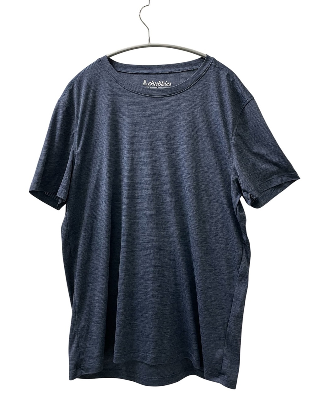 Chubbies Performance Heathered Blue Short Sleeve T-Shirt